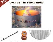 Cozy By The Fire Bundle (Pit, Grate, Poker, Firestarters)