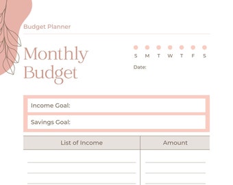 Savings Planner, Finance Planner, Budget Planner, Monthly Budget, Saving Plans and Goal, Debt Tracker, Budget Template