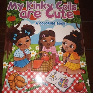 Black girl 25 Page Printable Coloring Book Little Melanin Girls Will Love, Build Self Esteem Representation Matters