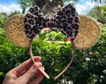Deluxe Sequin Animal Kingdom Ears, Animal Kingdom Minnie  display picture 1