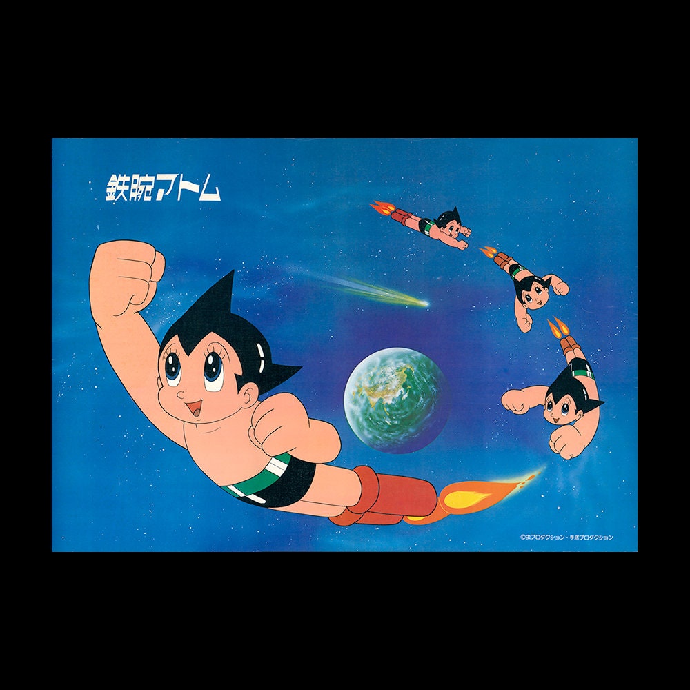 Poster Anime Astro Boy Sur Toile - 50x75 Cm, Décoration Murale Moderne Pour Chambre, Salon