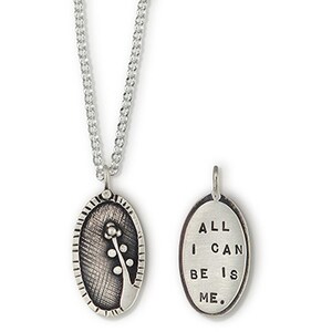 Colar por Kathy Bransfield | Colar | Citação | palavras | Prata esterlina | Joias | Presente | Presente para ela | inspirador | amor próprio |