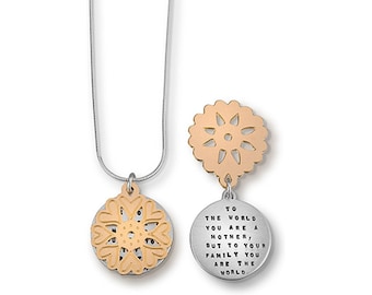 Necklace by Kathy Bransfield | Mother of the World | Pendant | Sterling Silver | Jewelry | Present | Gift For Her | Mothers Day Necklace