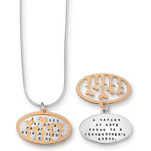 Necklace by Kathy Bransfield | Grandmother Necklace | Pendant | Sterling Silver | Jewelry | Quote Jewelry | Word Jewelry | Grandma Gift |