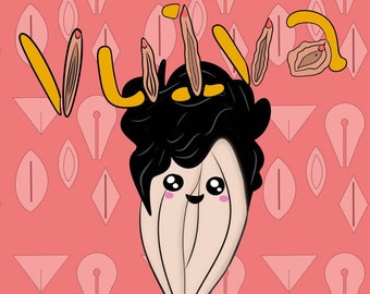 Vulva Coloring Book, NSFW Adult Activity Book (PDF)