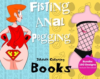 Anal Fisting Pegging Sex Positions 3 Coloring Books Bundle