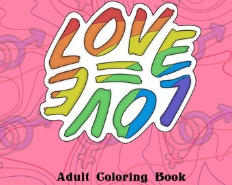 Queer Coloring Book. LGBTQ for Adults