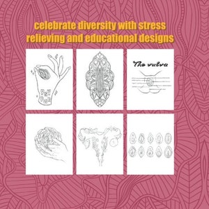 Vulva Coloring Book Vagina Coloring Book Viva la Vulva Sex Positions Adult Coloring Book NSFW image 2