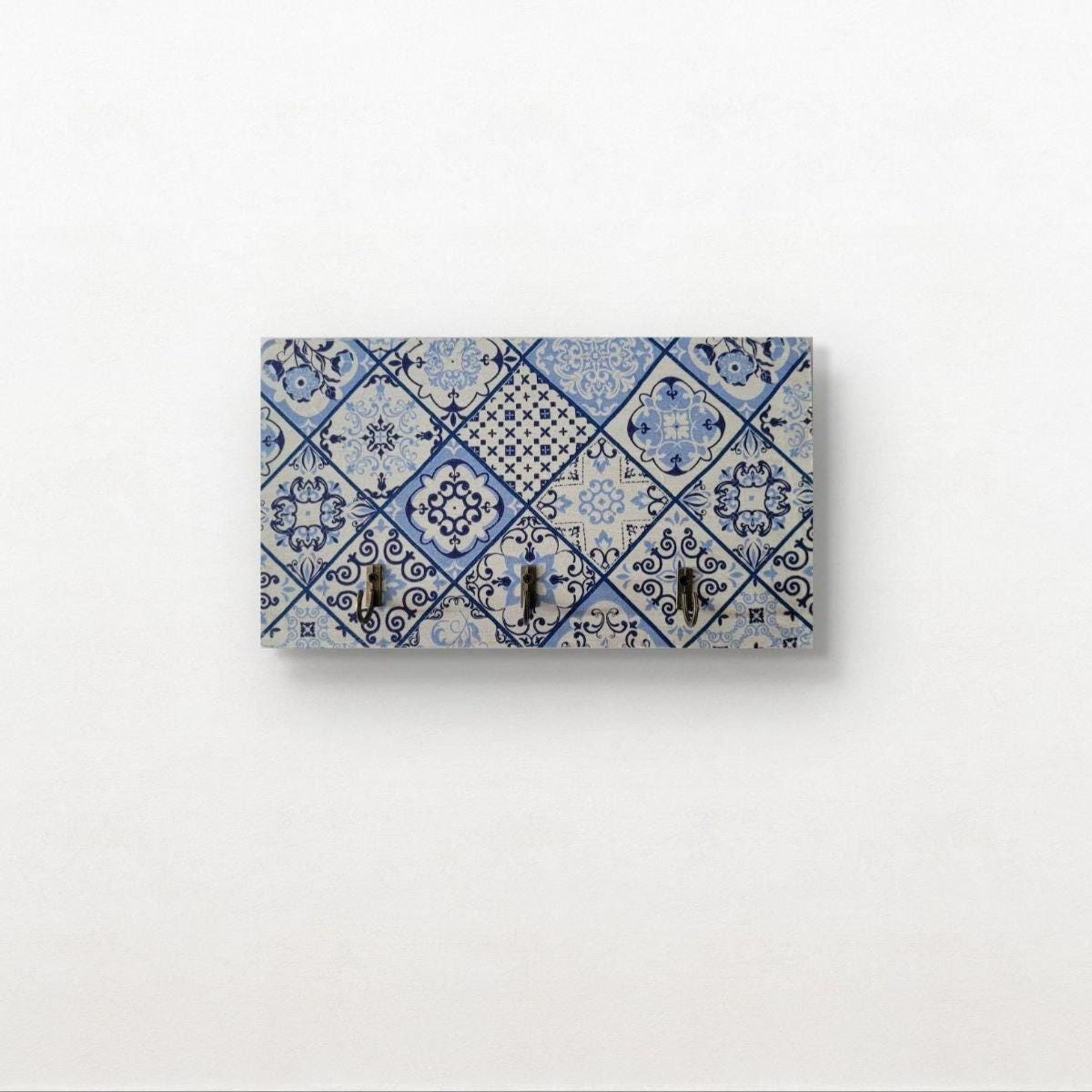 Azulejo Wooden Key Holder Wall Key Holder Key Rack Organizer Wall Key ...