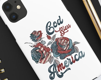 Patriotic Phone Case, USA America Phone Cover, July 4th Case-mate For iPhone 7, 8, 11, 12, 13, 14, X, Xs, Xr, Se, Mini, Pro, Plus, Pro Max