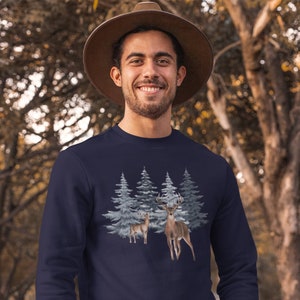Mens reindeer christmas on sale sweater