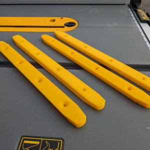 Dewalt table saw miter bars – (2) standard and (2) T-slot –  10.5" – DWE7492, DWE7491, DWE7499, DWE7485