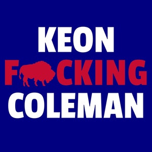 Camiseta de fútbol americano Keon Coleman Buffalo: Camiseta unisex Bills Mafia
