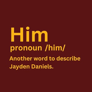 Jayden Daniels 'Him' T-Shirt - Washington Football Fan Gift