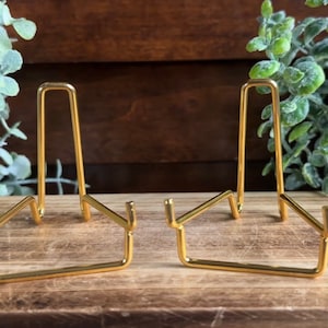 Large Gold Metal Crystal Slab Display Stand, Crystal Display, Slab Display, Specimen Display, Metal Slab Holder