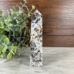 Atemberaubender Druzy Orbicular Jasper Tower 123g/4,24in