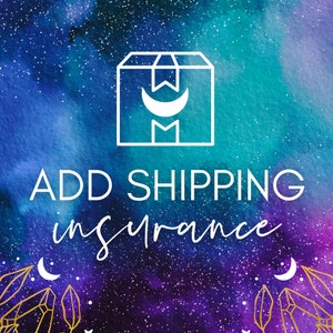 ADD-ON: Shipping Insurance / Shipping Protection / Shipping Coverage / Peace of Mind for Domestic orders over 100 or International Orders