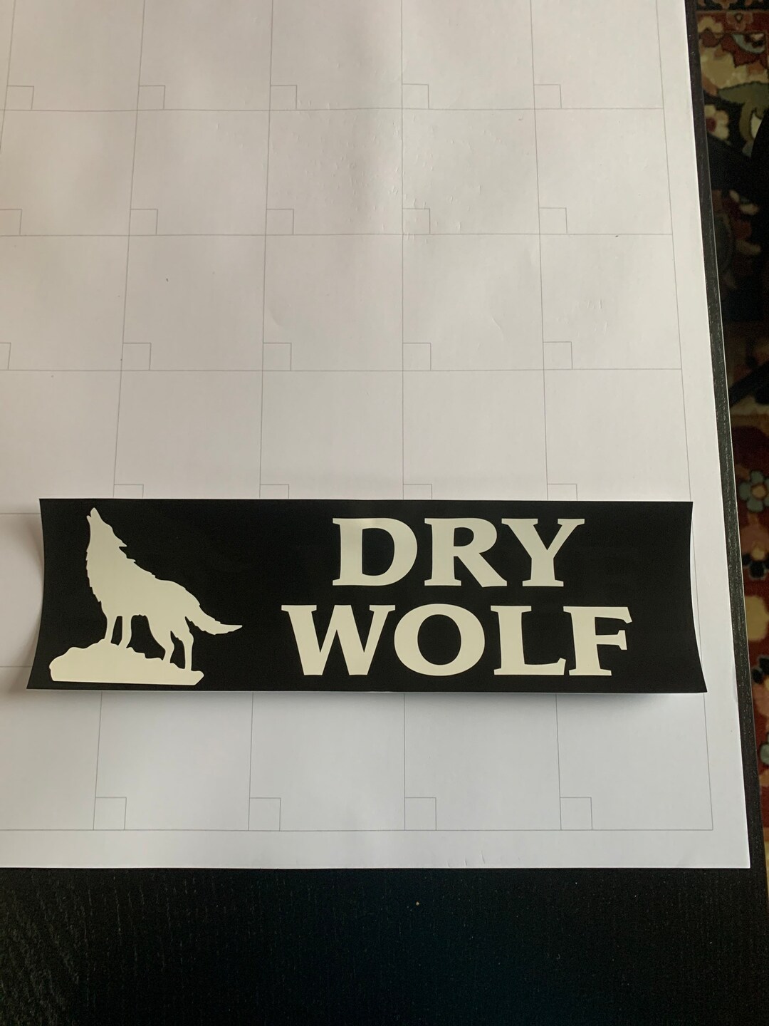 Dry Wolf Bumper Sticker Etsy