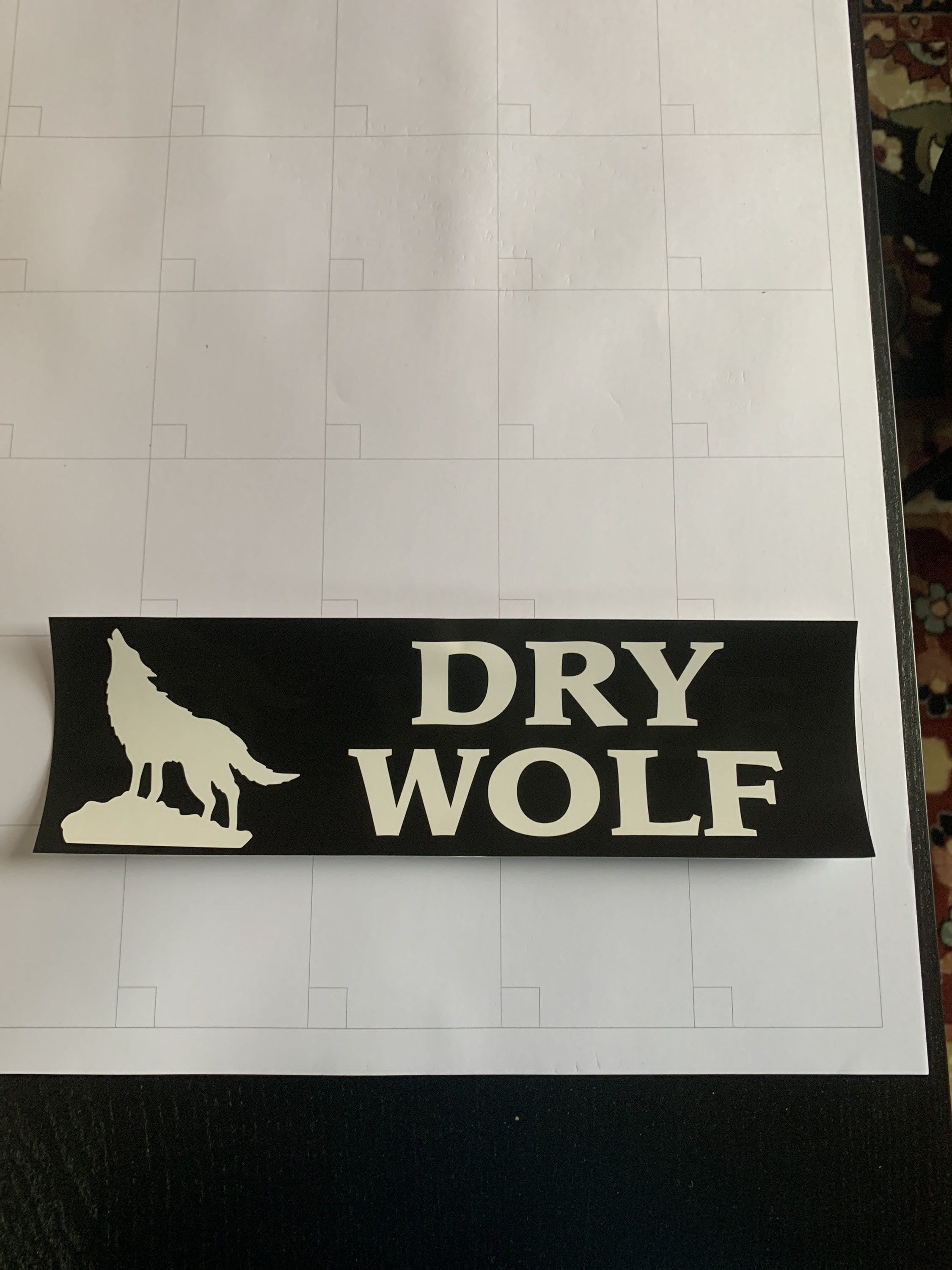 Dry Wolf Bumper Sticker Etsy