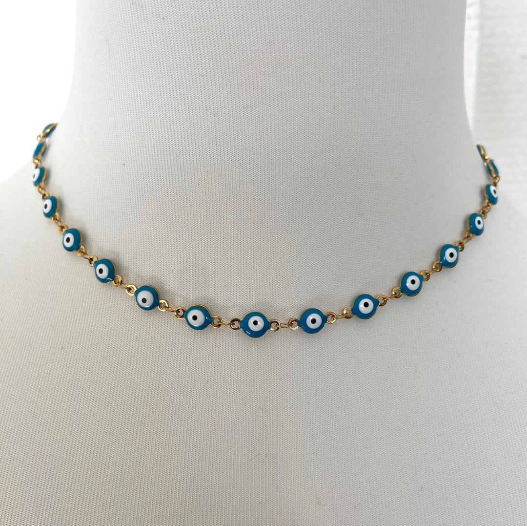 Turkish Eye Necklace Etsy