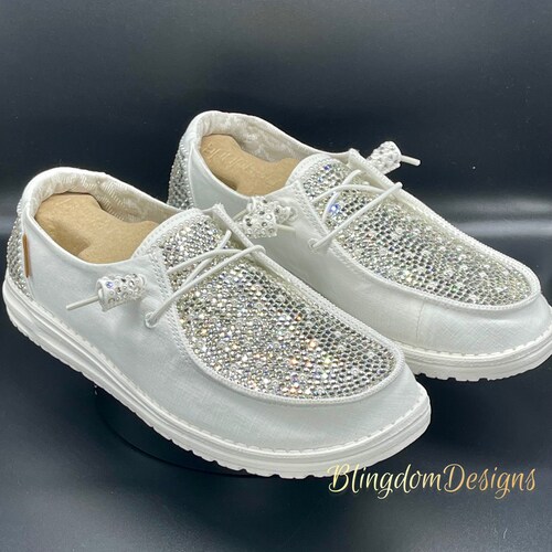 Hey Dude Wedding Bling Shoes Etsy