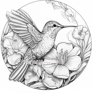 3d Illusion Hummingbird with Flowers for Laser Please Read Description laser ready