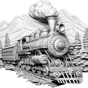 3d Illusion Steam Train for Laser Please Read Description laser ready