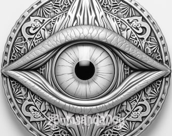 3d illusion All Knowing Eye for Laser Please Read Description laser ready