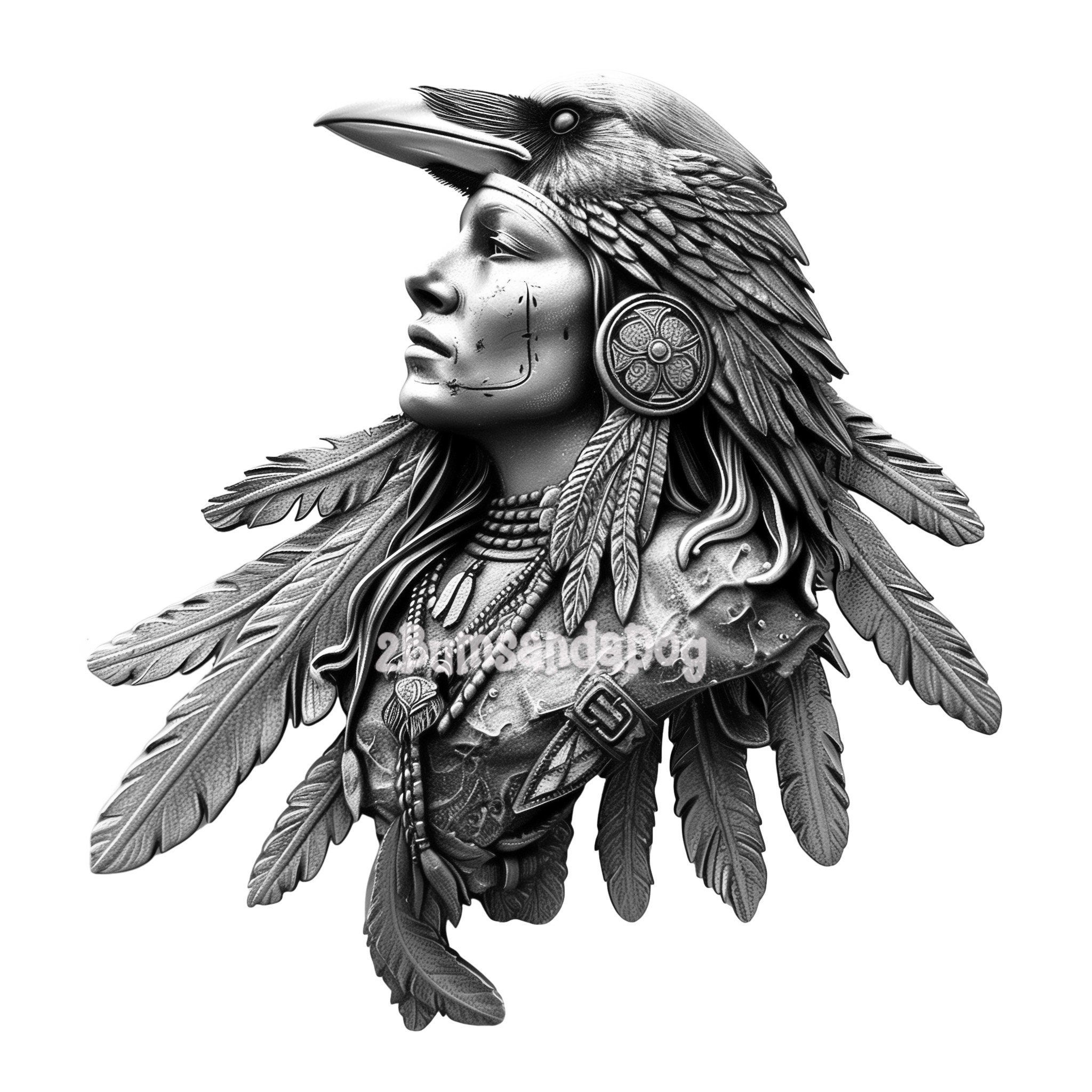 Bookmark - Indian Chief Tribal - Birch Bookmark - Indian Chief Tribal - Birch