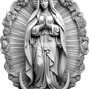 Ilusión 3d Nuestra Señora para láser Lea la descripción lista para láser
