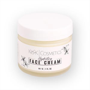 Hydrating Face Cream with Aloe, Peach, & Raspberry – Nourishing Daily Moisturizer for Glowing, Smooth Skin | Lightweight Natural Skincare