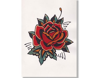 Estampado tradicional de rosas