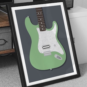 Tom DeLonge - Blink 182 - Signature Strat Print
