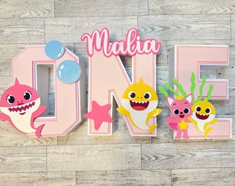 Baby Shark 3D Letters