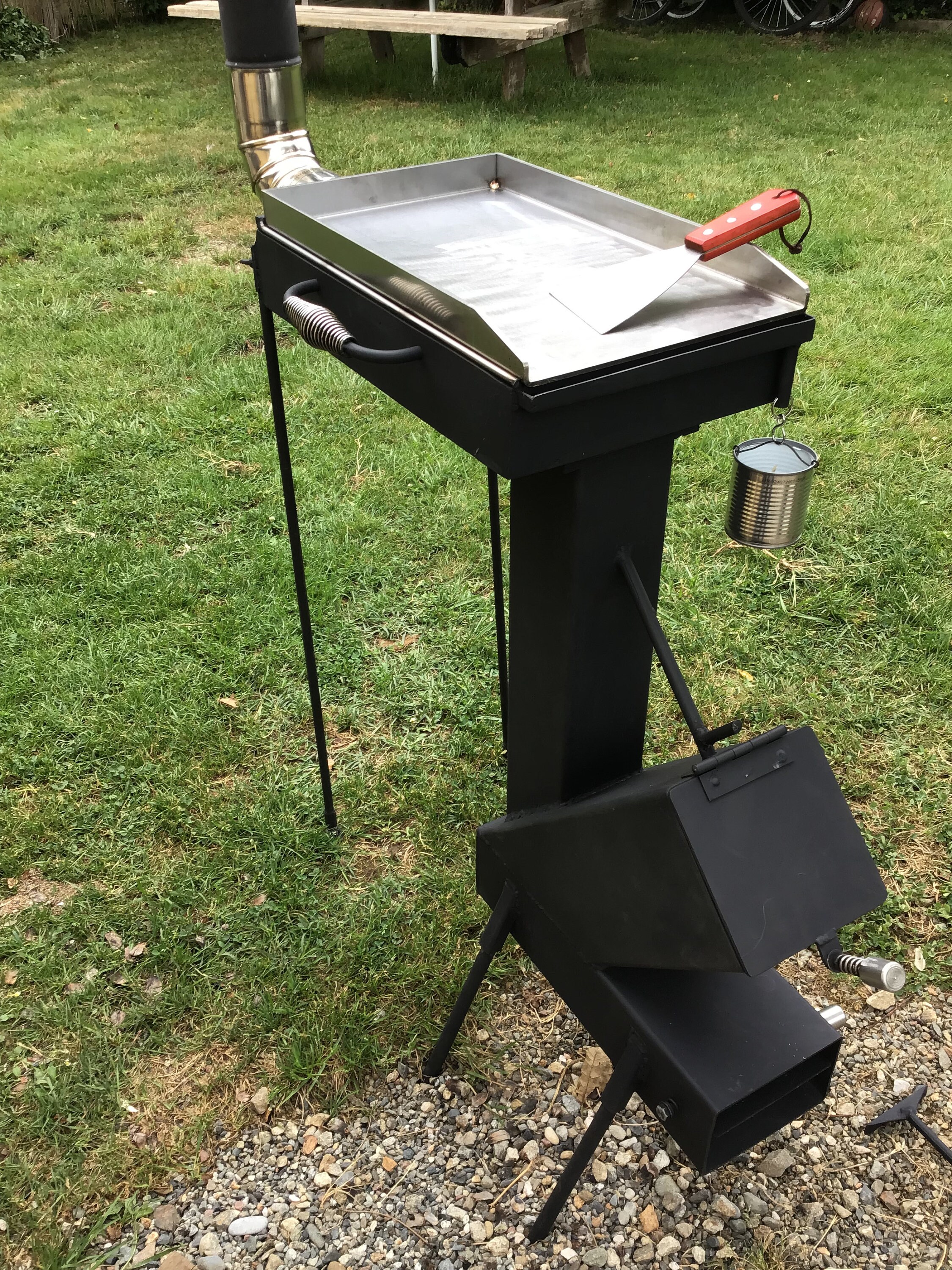Charcoal Grill Attachment Rocket Stove Charcoal Grill