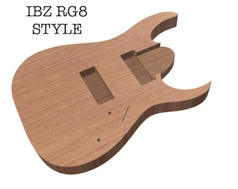 Ibz RG8 Guitar Body SVG, DXF, CNC File, Xcarve, Onefinity
