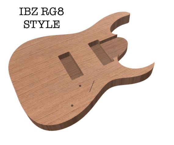 Ibz RG8 Guitar Body SVG, DXF, CNC File, Xcarve, Onefinity