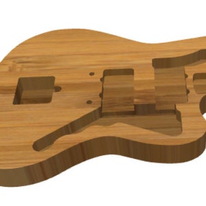 JM Guitar Body Style Svg, Dxf file for CNC, Xcarve, Onefinity, Shapeoko, Cnc Machine. GRBL.