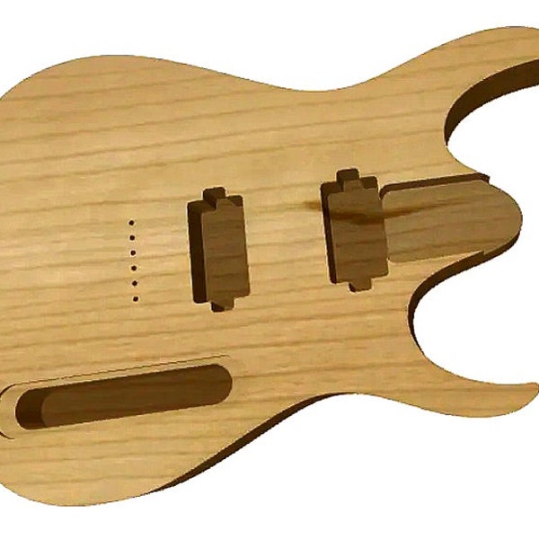 Super-S Style Guitar Body Cnc File, Svg, Dxf, Xcarve, Onefinity, Shapeoko, Cnc Machine File