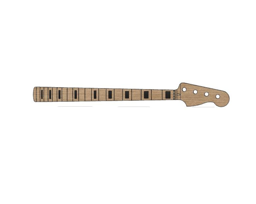P-bass Neck 3D Model STEP FILE - Etsy