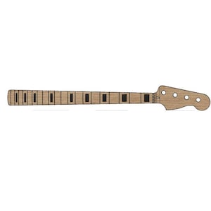 P-Bass Neck 3D Model STEP FILE