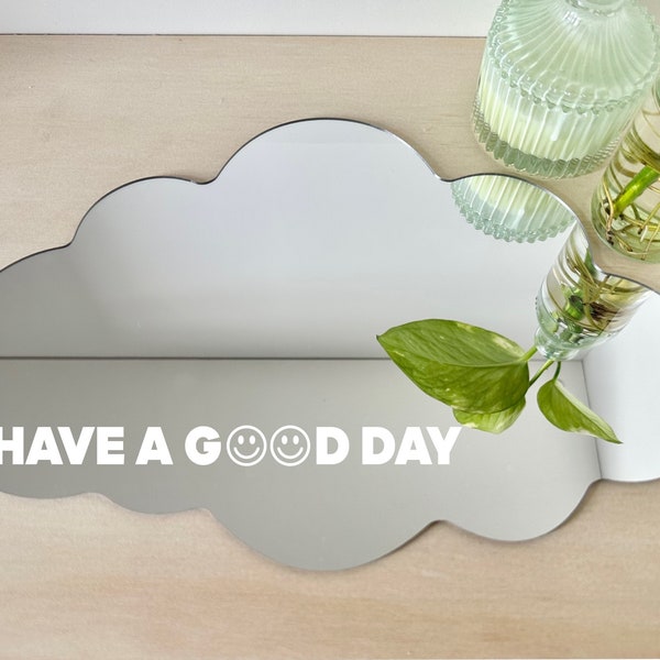 Mirror sticker, Have a good day, positive affirmation sticker, mirror decal, vinyl decal, mirror sticker bathroom, affirmation, positivity