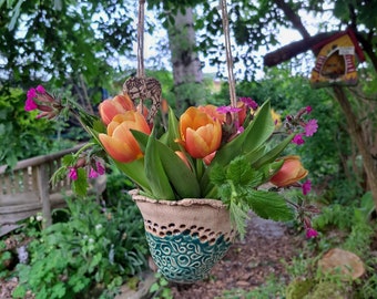 Panier suspendu vase à fleurs pot de fleur plante suspendue