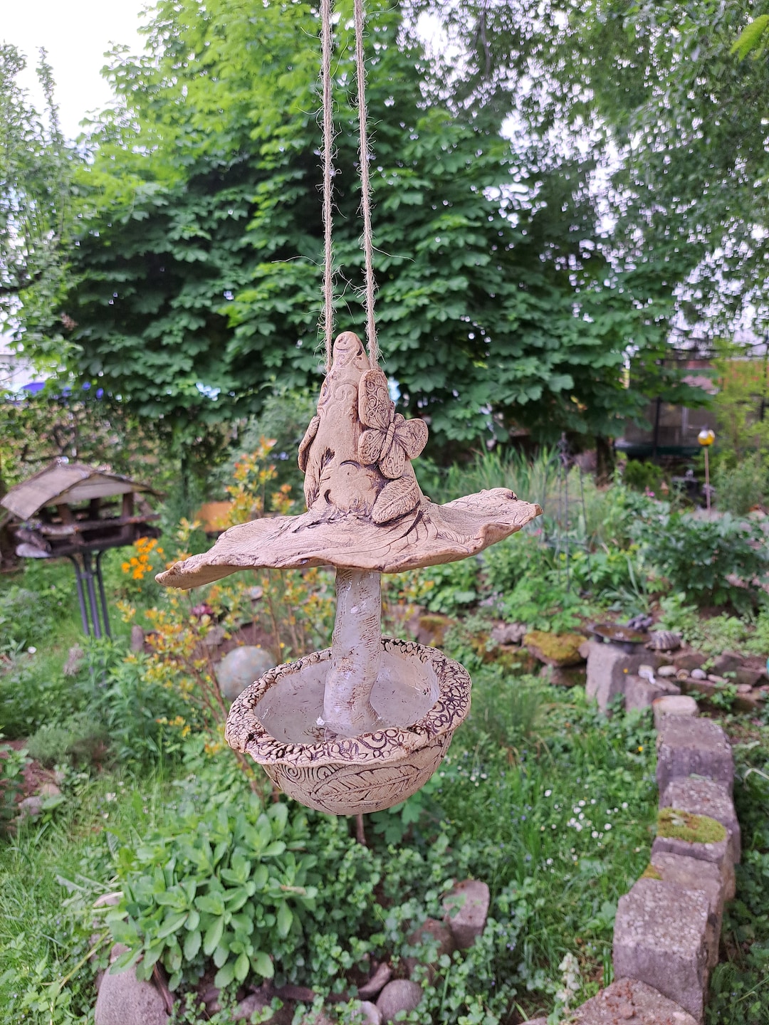 Bird Feeder Bird Bath Bird Bath Etsy