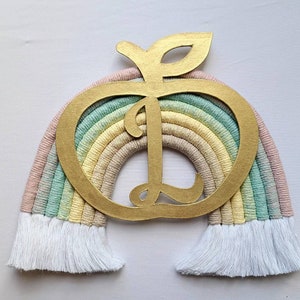 Teacher Rainbow Macrame [Rainbow Macrame[Teacher Gift[Wall hanging]