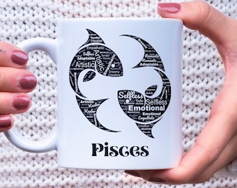 Pisces Mug Gift for Pisces Birthday Gift for Pisces Zodiac Sign Gift For Pisces Gift Idea For Pisces Birthday Gift Idea