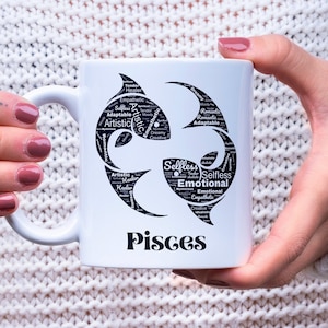 Pisces Mug Gift for Pisces Birthday Gift for Pisces Zodiac Sign Gift For Pisces Gift Idea For Pisces Birthday Gift Idea image 1