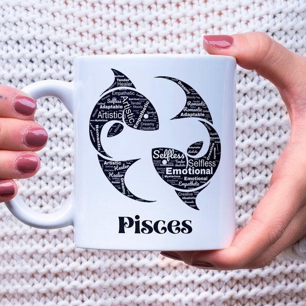 Pisces Mug Gift for Pisces Birthday Gift for Pisces Zodiac Sign Gift For Pisces Gift Idea For Pisces Birthday Gift Idea
