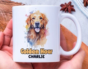 Custom Golden Retriever Mug Personalized Gift for Golden Retriever Lover Customized Gift for Dog Lover Mug For Dog Mom For Retriever Dad