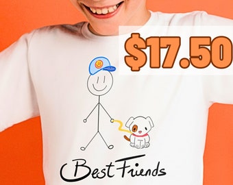 T Shirt For Teen Custom Dog T-Shirt for Dog Lover T-Shirt Gift For Teen Dog Lover Gift For Boy Dog Lover T-Shirt Cotton T Shirt for Kids